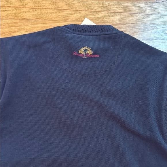 NEW NWT Tommy Bahama Black Men's M St Barts V-Neck Sweater Vest - Picture 5 of 5